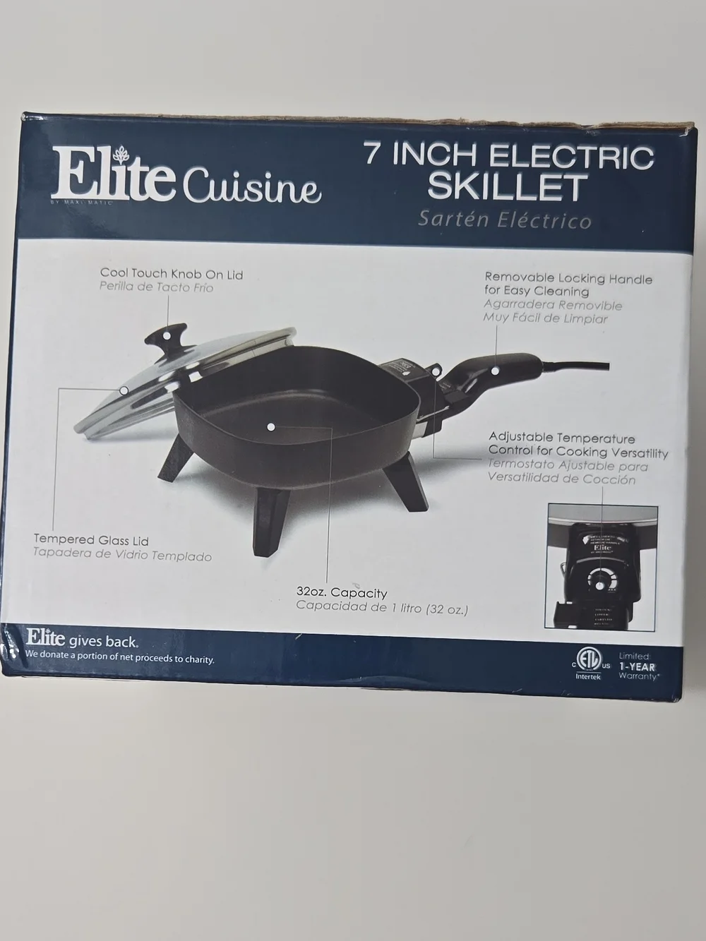 7-Inch Electric Skillet - Black